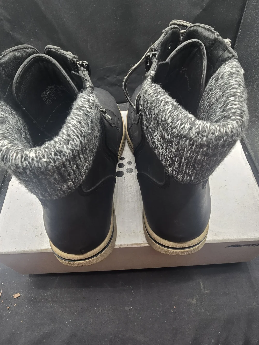 torrid Black Chukka Boots‎ with Faux Fur Collar